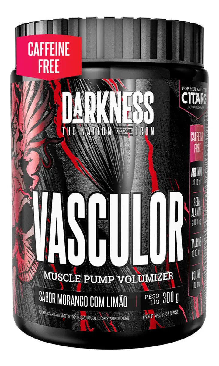 VASCULOR POWDER 300 GR MORANGO COM LIMAO DARKNESS