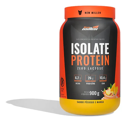 ISOLATE PROTEIN 900G POTE - NEW MILLEN PESSEGO C/ MANGA