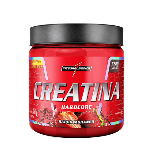 CREATINA HARDCORE 350 GR MORANGO INTEGRALMEDICA