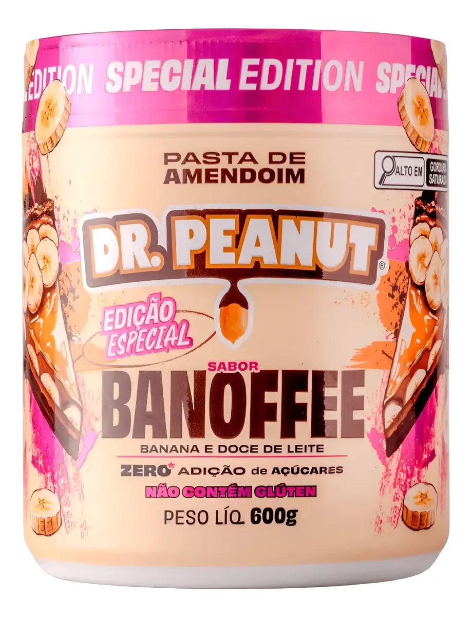 PASTA DE AMENDOIM 600G - DR. PEANUT BANOFFE