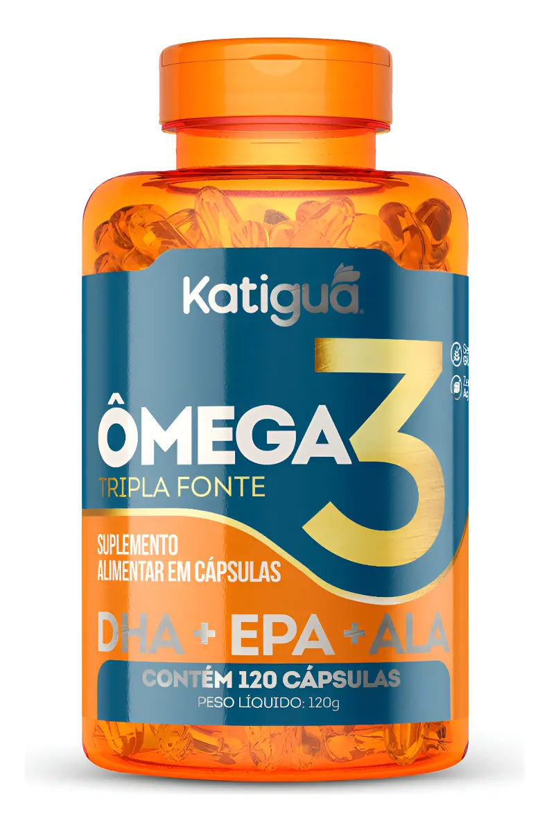 OMEGA 3 TRIPLA FONTE 1000MG 120CAPS - KATIGUA