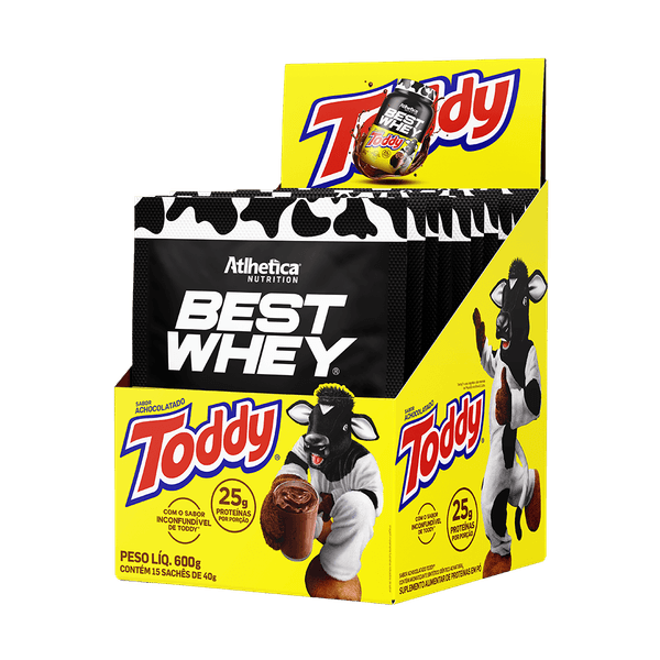 BEST WHEY DP C/15 SACHES DE 40G TODDY - ATLHETICA
