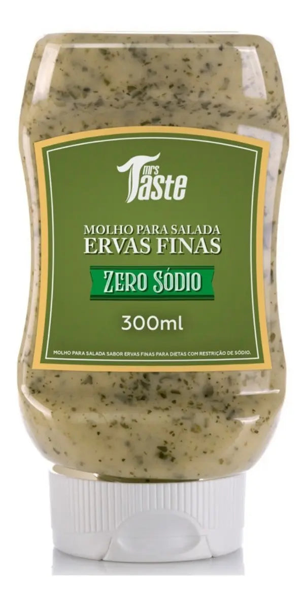 MOLHO ZERO SODIO 340G ERVAS FINAS - MRS TASTE