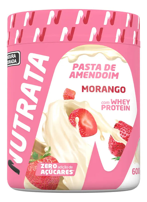 PASTA PROTEICA POTE 600G - NUTRATA MORANGO