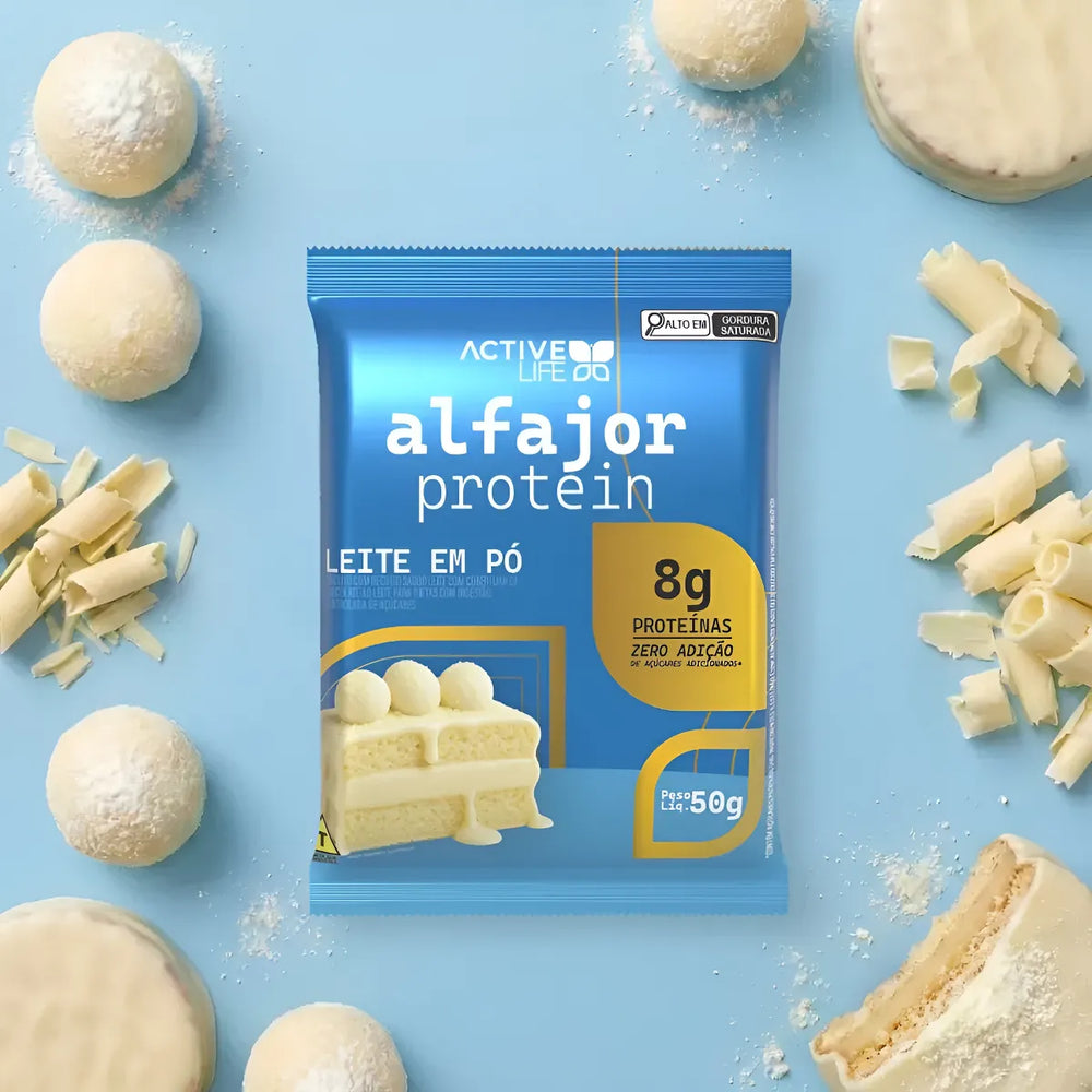ACTIVE LIFE ALFAJOR PROTEICO LEITE EM PO 12X50G