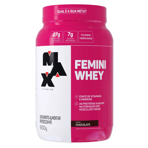 FEMINI WHEY 900 GR CHOCOLATE MAX TITANIUM