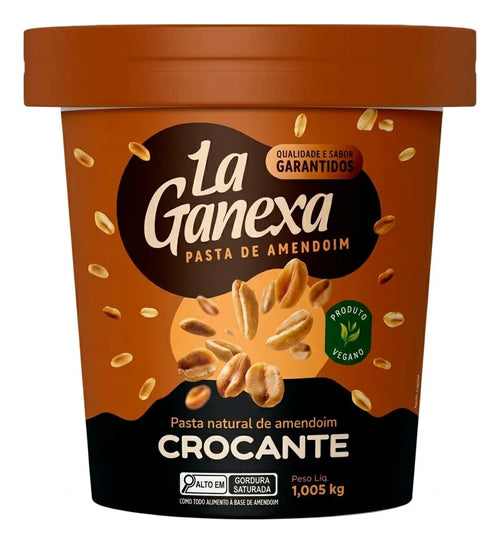 PASTA DE AMENDOIM 0,450KG - LA GANEXA CROCANTE