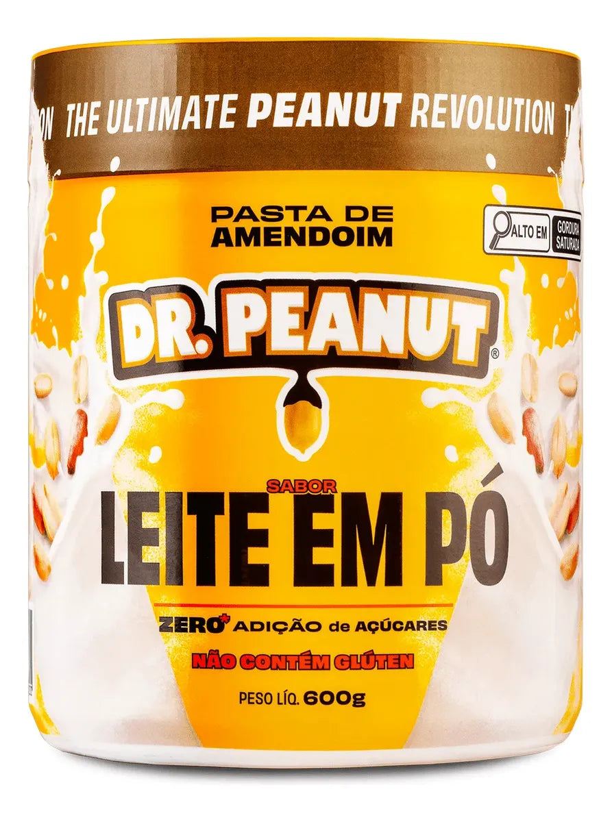 PASTA DE AMENDOIM 600G - DR. PEANUT LEITE EM PO