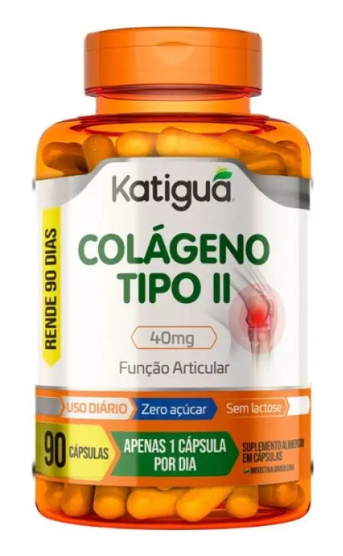 COLAGENO TIPO II 40MG 90CAPS - KATIGUA