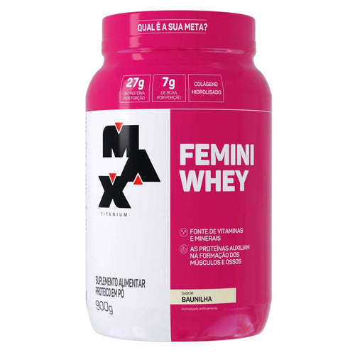 FEMINI WHEY 900 GR BAUNILHA MAX TITANIUM