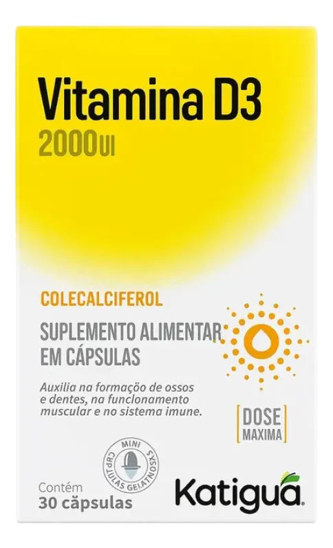 VITAMINA D 2.000UI 30CAPS - KATIGUA