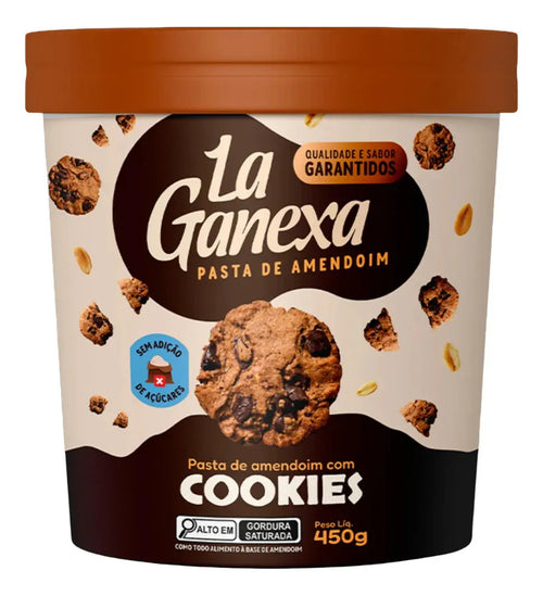 PASTA DE AMENDOIM 0,450KG - LA GANEXA COOKIES & CREAM