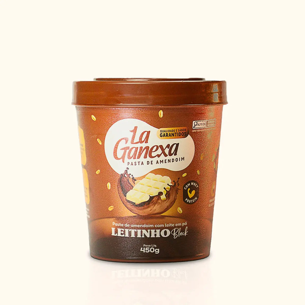 PASTA DE AMENDOIM 0,450KG - LA GANEXA LEITINHO BLACK