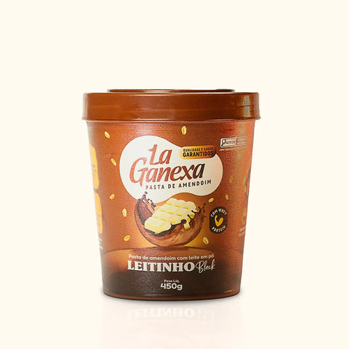PASTA DE AMENDOIM 0,450KG - LA GANEXA LEITINHO BLACK