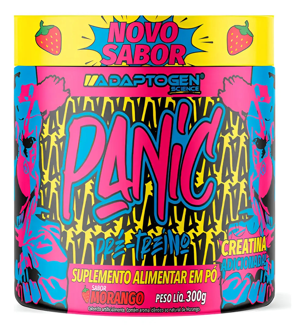 PANIC PRE WORKOUT 300G - ADAPTOGEN SCIENCE MORANGO