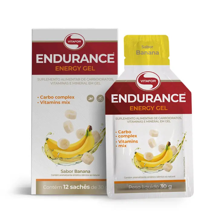 END ENERGY GEL 12 SACHES DE 30G BANANA - VITAFOR