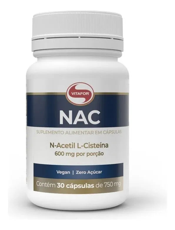 NAC N-ACETIL-CISTEINA 60 CAPSULAS 750MG - VITAFOR