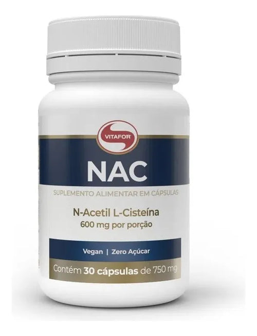 NAC N-ACETIL-CISTEINA 60 CAPSULAS 750MG - VITAFOR