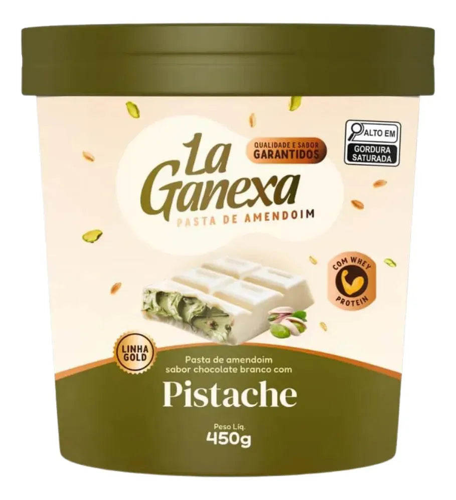 PASTA DE AMENDOIM 0,450KG - LA GANEXA PISTACHE