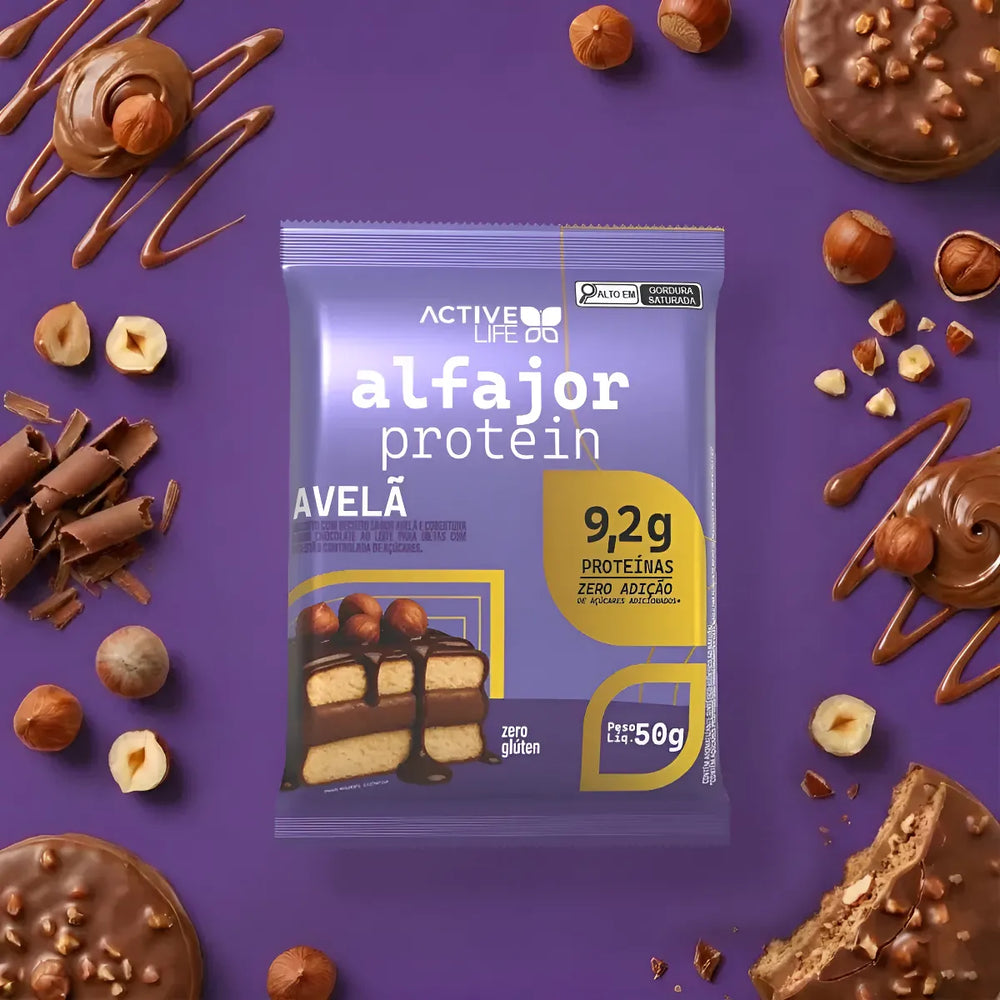 ACTIVE LIFE ALFAJOR PROTEICO AVELA 12X50G