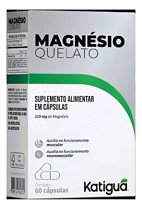 MAGNESIO QUELATO 210MG 60CAPS - KATIGUA