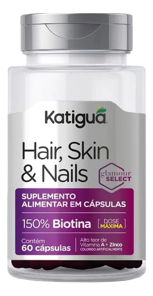 SKIN HAIR & NAILS 500MG 60CAPS - KATIGUA