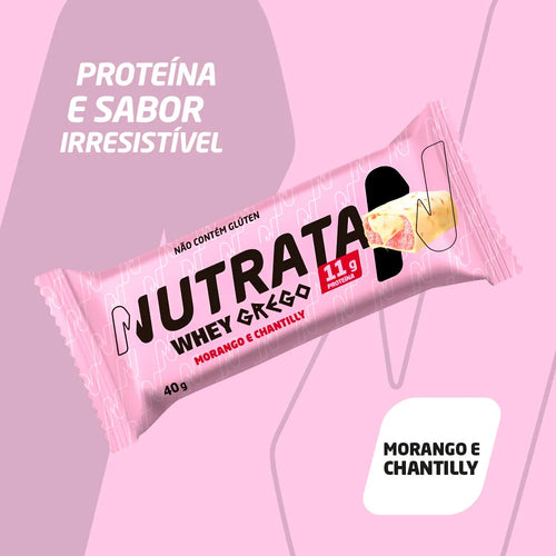 GREGO BAR C/12 - NUTRATA MORANGO C/ CHANTILLY