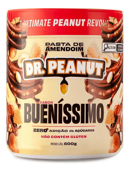 PASTA DE AMENDOIM 600G - DR. PEANUT BUENISSIMO