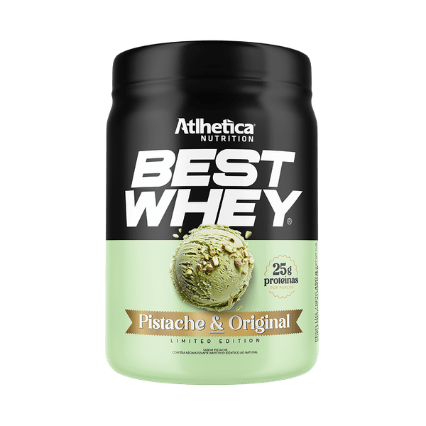 BEST WHEY 900G - ATLHETICA PISTACHE E ORIGINAL